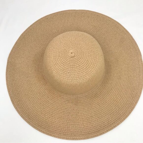 Old Navy Tan Woven Straw 5” Brim Beach Sun Hat - Picture 5 of 11